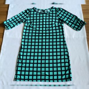 Women's En Focus Studio Checkered Dress Size 12